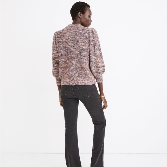 Madewell Space Dyed Eaton Puff Sleeve Sweater XS - Picture 2 of 7